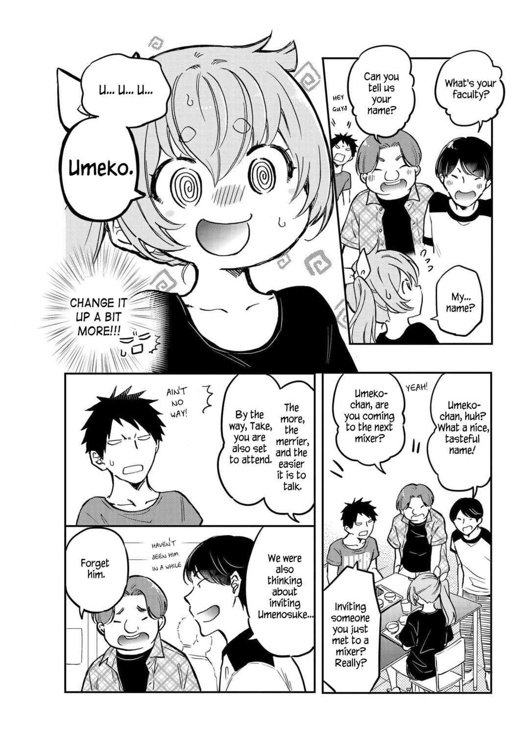 Umenosuke-kun wa Danshiryou no Onnanoko Chapter 7 - Page 4