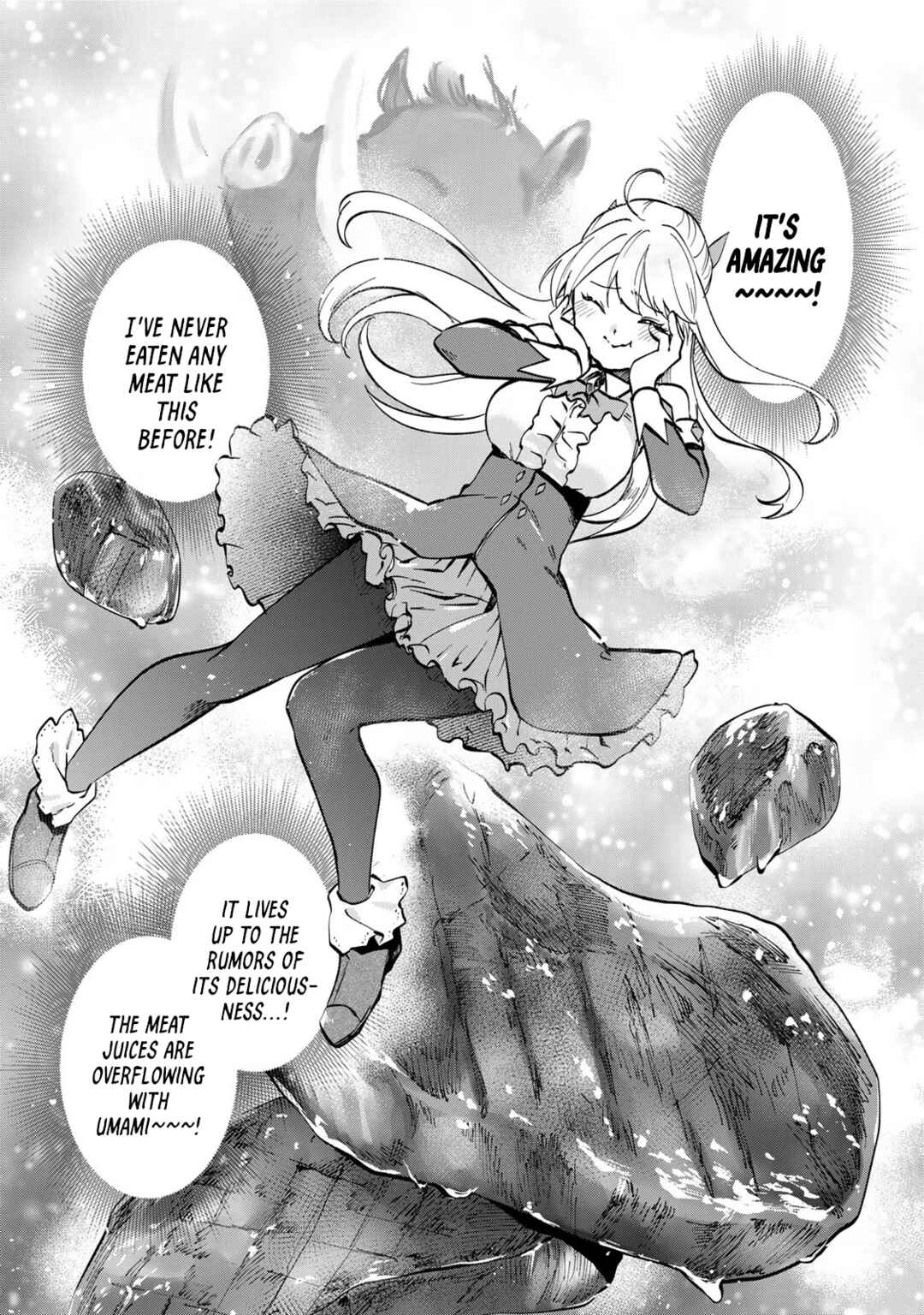 [Pakupaku desu wa] Tsuihou Sareta Ojou-sama no "Monster wo Taberu Hodo Tsuyoku Naru" Skill wa, 1-shoku de 1 Level Up Suru Zendai Mimon no Saikyou Skill deshita. 3-nichi de Jinrui Saikyou ni Narimashita wa! Chapter 3 - Page 29