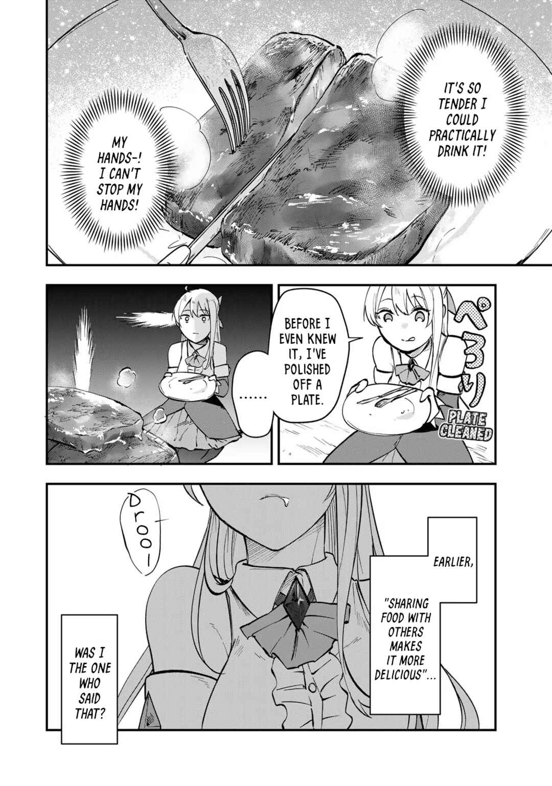 [Pakupaku desu wa] Tsuihou Sareta Ojou-sama no "Monster wo Taberu Hodo Tsuyoku Naru" Skill wa, 1-shoku de 1 Level Up Suru Zendai Mimon no Saikyou Skill deshita. 3-nichi de Jinrui Saikyou ni Narimashita wa! Chapter 3 - Page 30