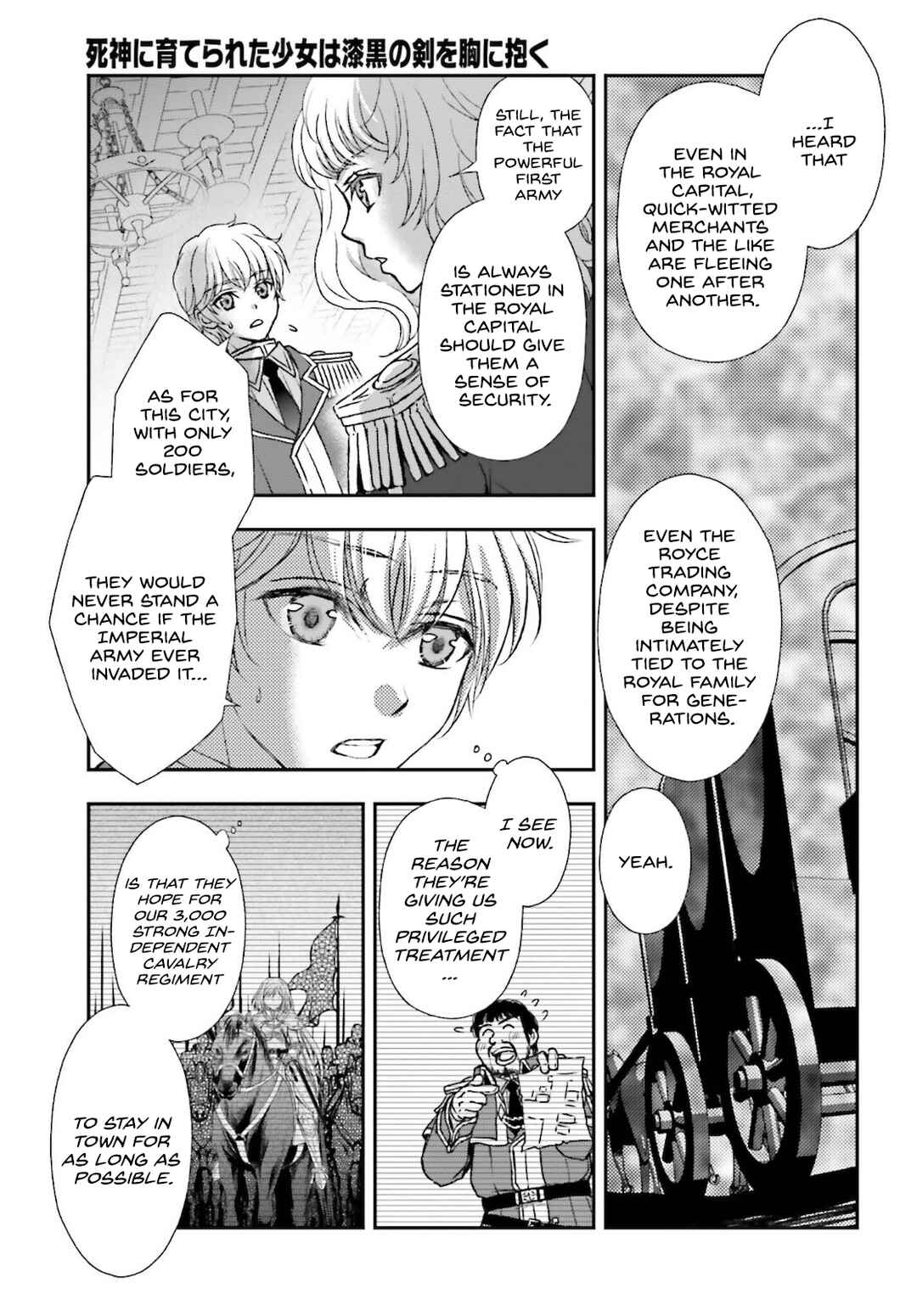 Shinigami ni Sodaterareta Shoujo wa Shikkoku no Tsurugi o Mune ni Idaku Chapter 24 - Page 9