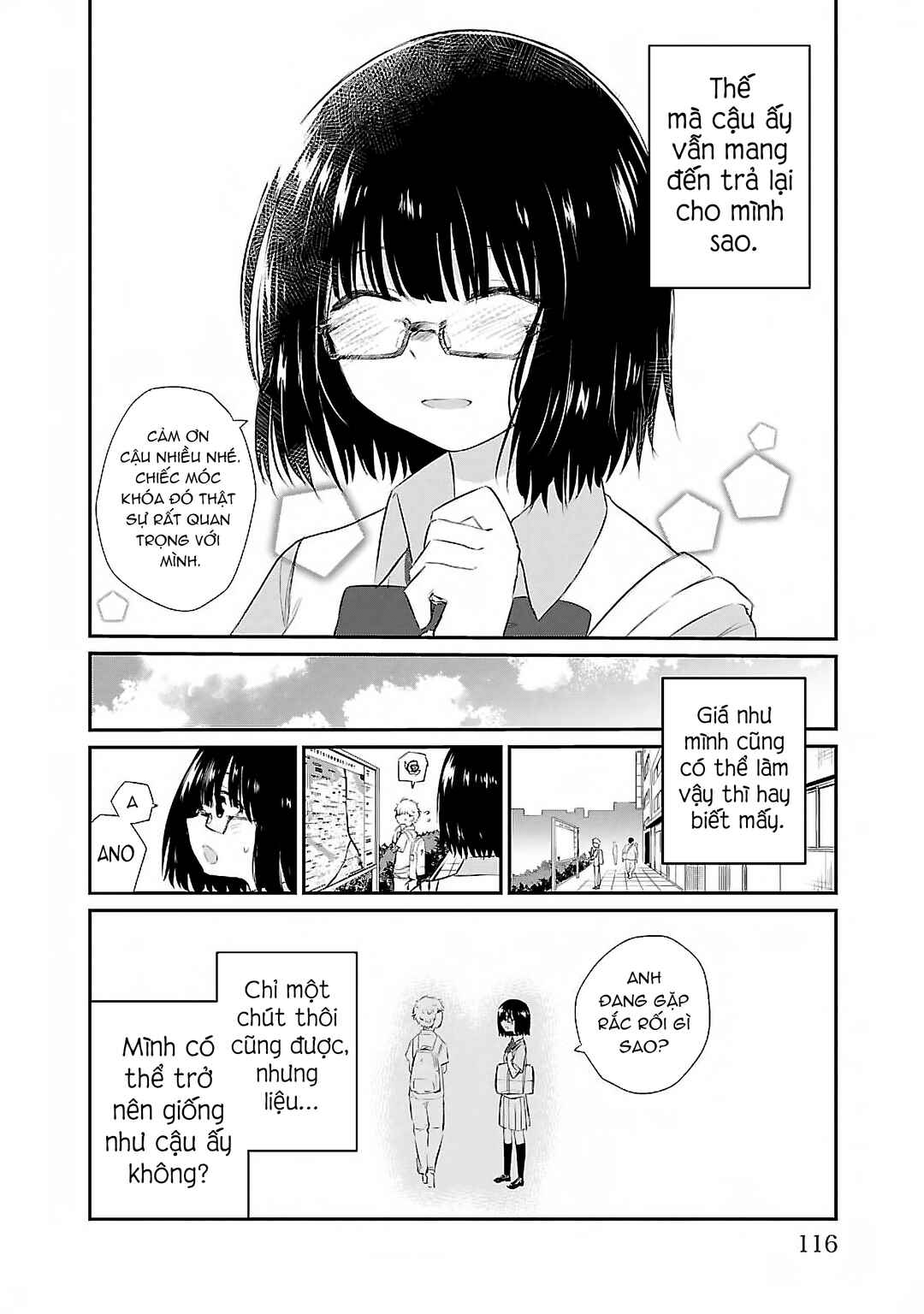 Koe ga dasenai Shoujo wa "Kanojo ga Yasashisugiru" to Omotte iru Chapter 40.1 - Page 8