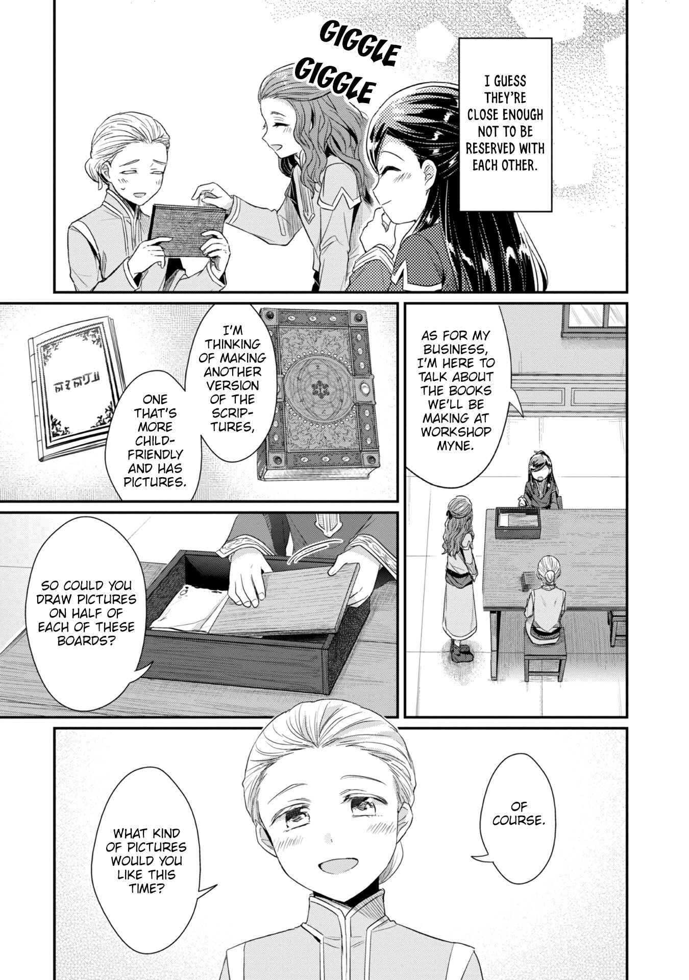 Honzuki no Gekokujou: Shisho ni Naru tame ni wa Shudan o Erandeiraremasen—Dai-2 Bu: Hon no Tamenara Miko ni Naru! Chapter 24 - Page 28