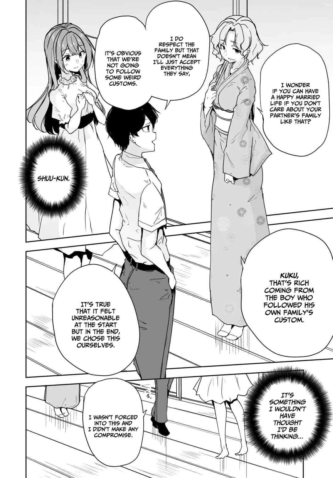 Danshi dato Omotteita Osananajimi tono Shinkon Seikatsu ga Umaku Ikisugiru Ken ni Tsuite Chapter 9 - Page 27