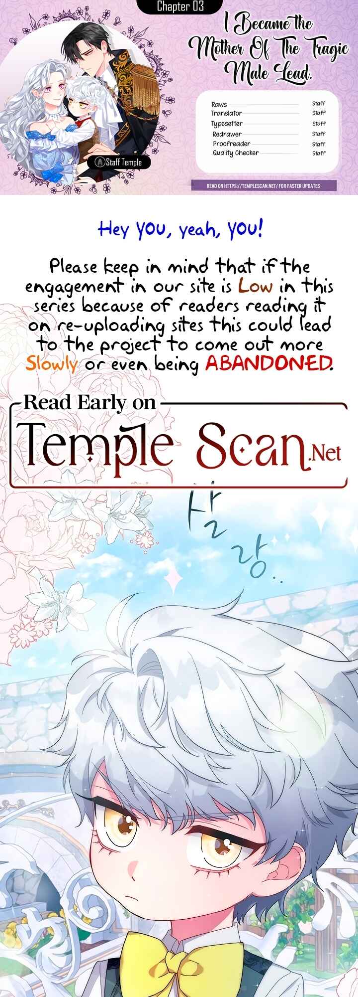 I Became the Mother of the Evil Male Lead Chapter 3 - Page 1