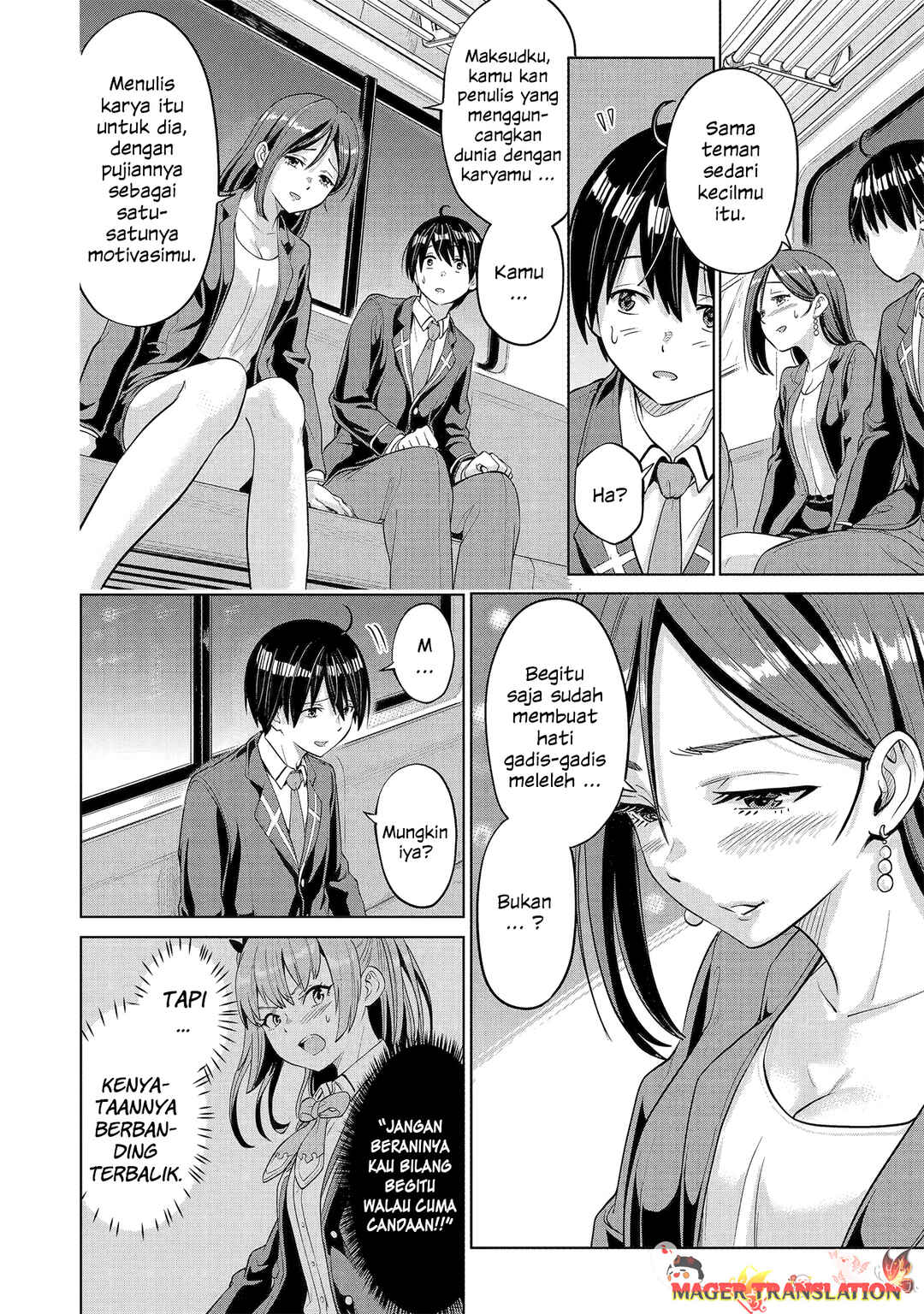 Koukousei WEB Sakka no Mote Seikatsu: "Anta ga Kami Sakka na Wakenai desho" to Boku o Futta Osananajimi ga Koukai Shiteru kedo Mou Osoi Chapter 2 - Page 9