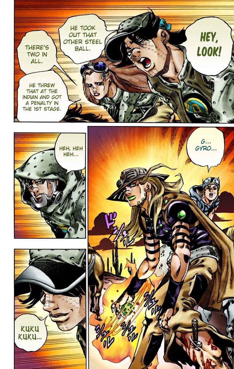 JoJo no Kimyou na Bouken: Part 7 - Steel Ball Run Color-ban Chapter 16 - Page 22