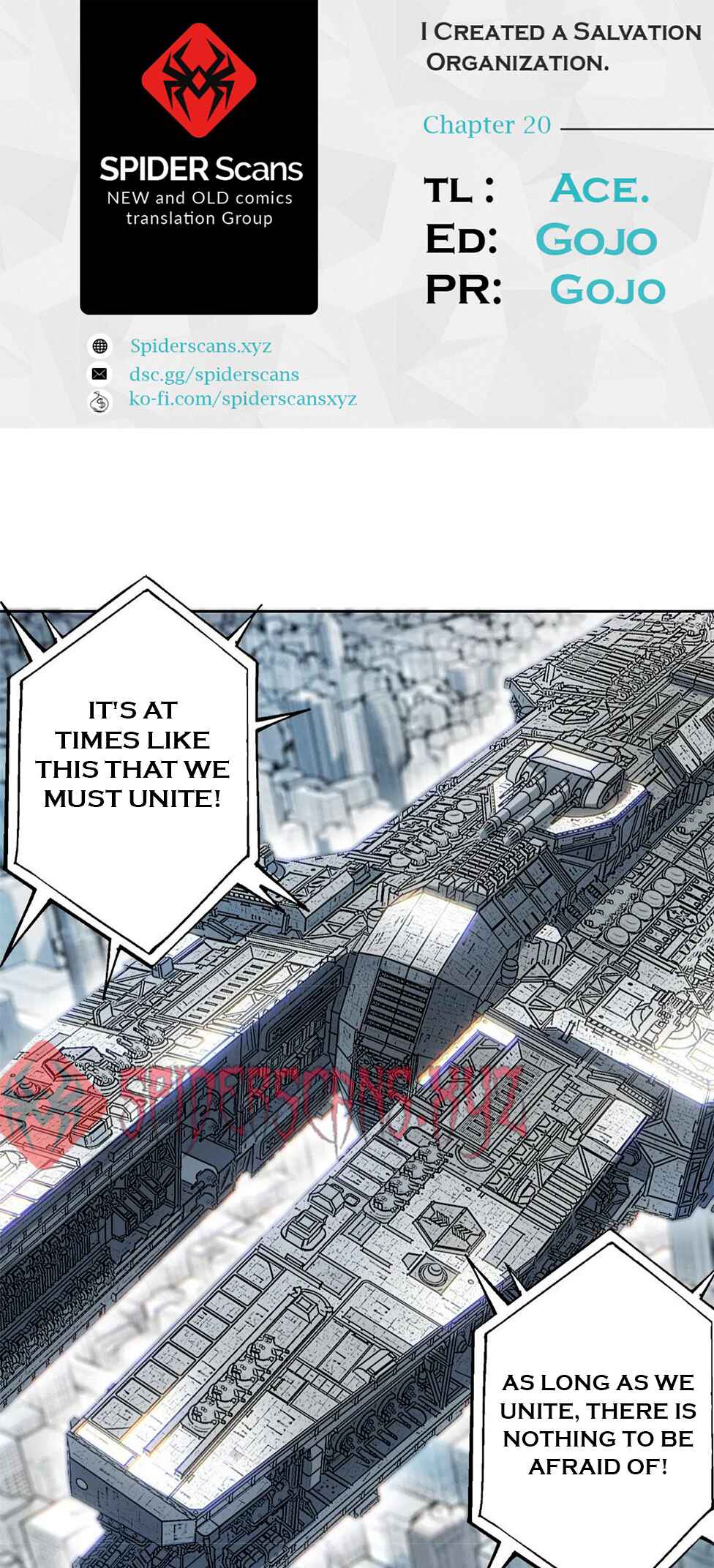 I Created a Salvation Organization Chapter 20 - Page 1