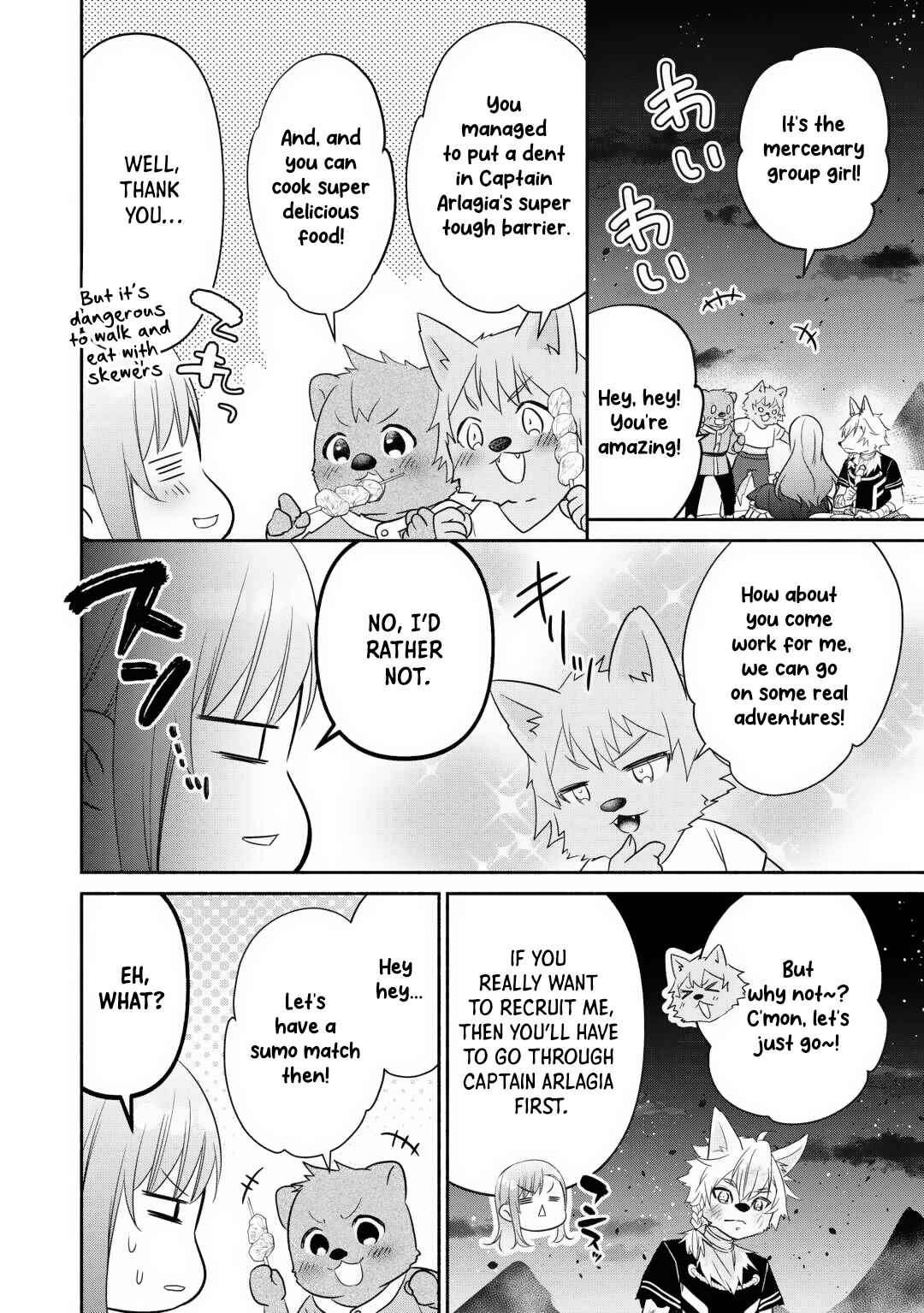 Tensei Youjo.: Shinjuu to Ouji to, Saikyou no Oji-san Youhei-dan no Naka de Ikiru Chapter 19 - Page 8