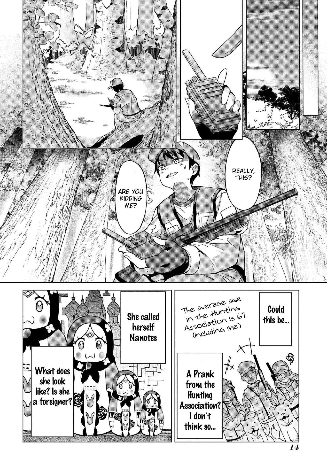 Hokkaidou no Gen'eki Hunter ga Isekai ni Hourikomarete Mita ~Elf Yome to Meguru Isekai Shuryou Life~ Chapter 1.1 - Page 14