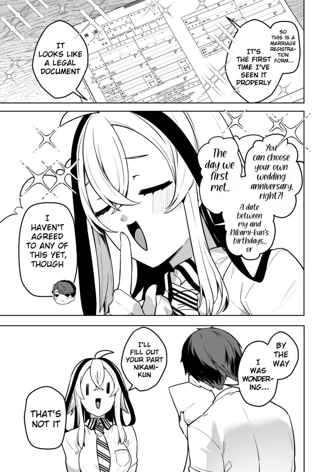Hakiri-san wa Kimi Dake no Shinigami ni Naritai Chapter 2 - Page 14