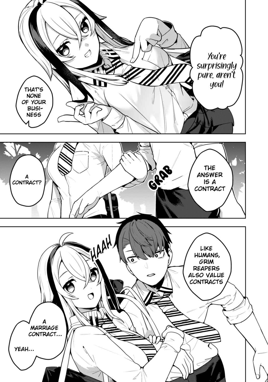 Hakiri-san wa Kimi Dake no Shinigami ni Naritai Chapter 2 - Page 4