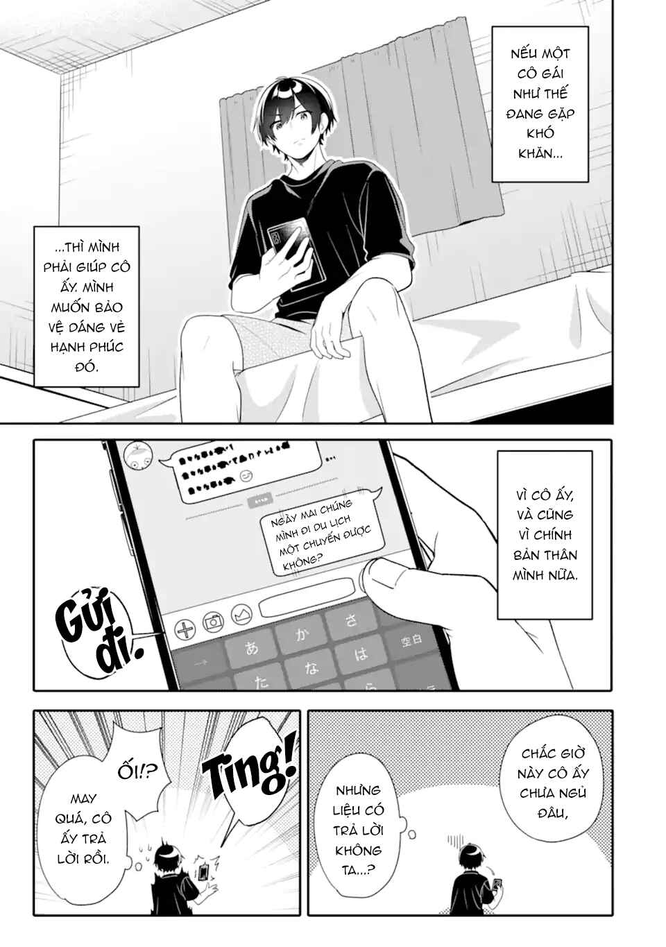 Muboubi Kawaii Pajama Sugata no Bishoujo to Heya de Futarikiri Chapter 10.1 - Page 9