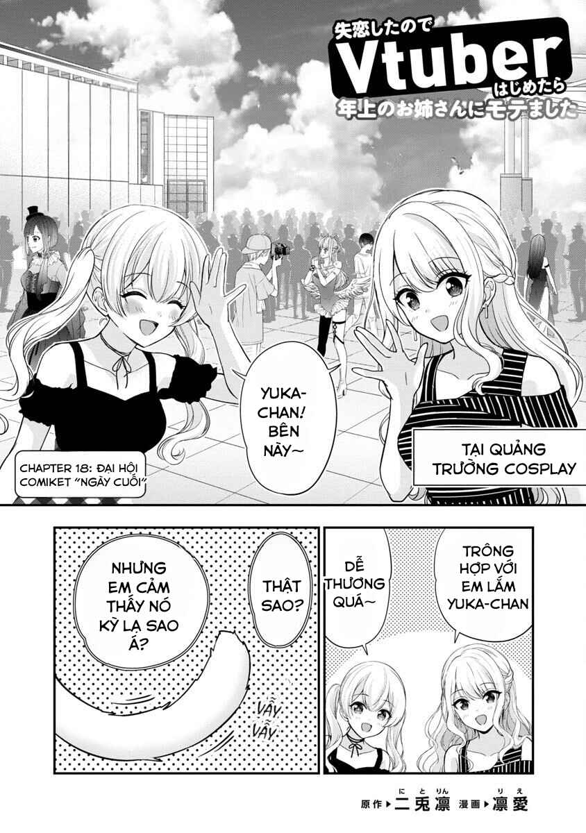 Shitsurenshita node Vtuber Hajimetara Toshiue no Onee-san ni Motemashita Chapter 18 - Page 2