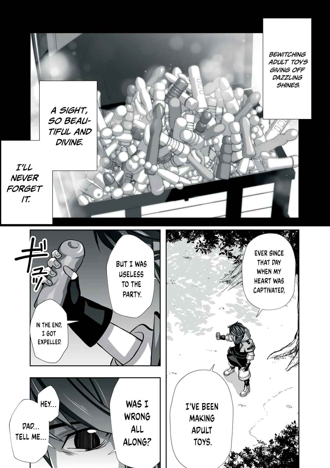 Tsuihou Sareta Renkinjutsushi, Adult Goods de Sekai wo Sukuu ~Donna Monster mo Zettai ni Ikaseru Otoko~ Chapter 1 - Page 18