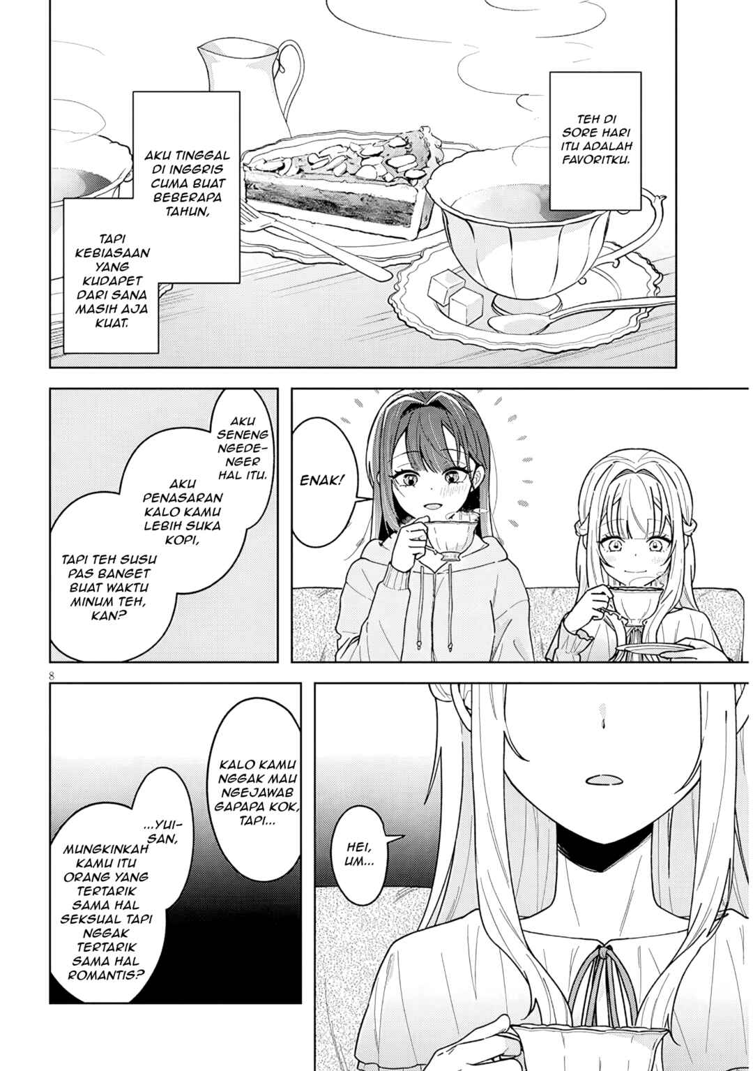 Afternoon Tea wa Ikaga desu ka? Watashi to Kanojo no Fujun de Ichizu na Futarigurashi Chapter 2 - Page 8
