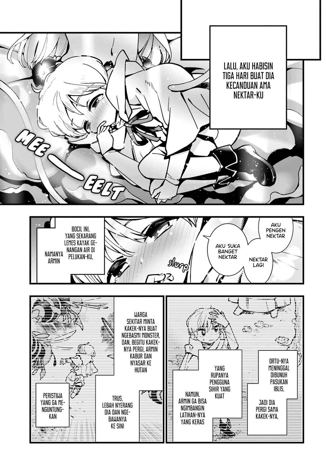 Shokubutsu Monster Musume Nikki: Seijo datta Watashi ga Uragirareta Hate ni Alraune ni Tensei Shite Shimatta node, kore kara wa Kougousei o Shinagara Shizuka ni Shokubutsu Life o Sugoshimasu Chapter 4 - Page 18