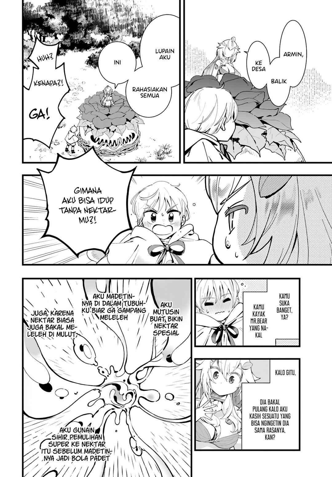 Shokubutsu Monster Musume Nikki: Seijo datta Watashi ga Uragirareta Hate ni Alraune ni Tensei Shite Shimatta node, kore kara wa Kougousei o Shinagara Shizuka ni Shokubutsu Life o Sugoshimasu Chapter 4 - Page 27
