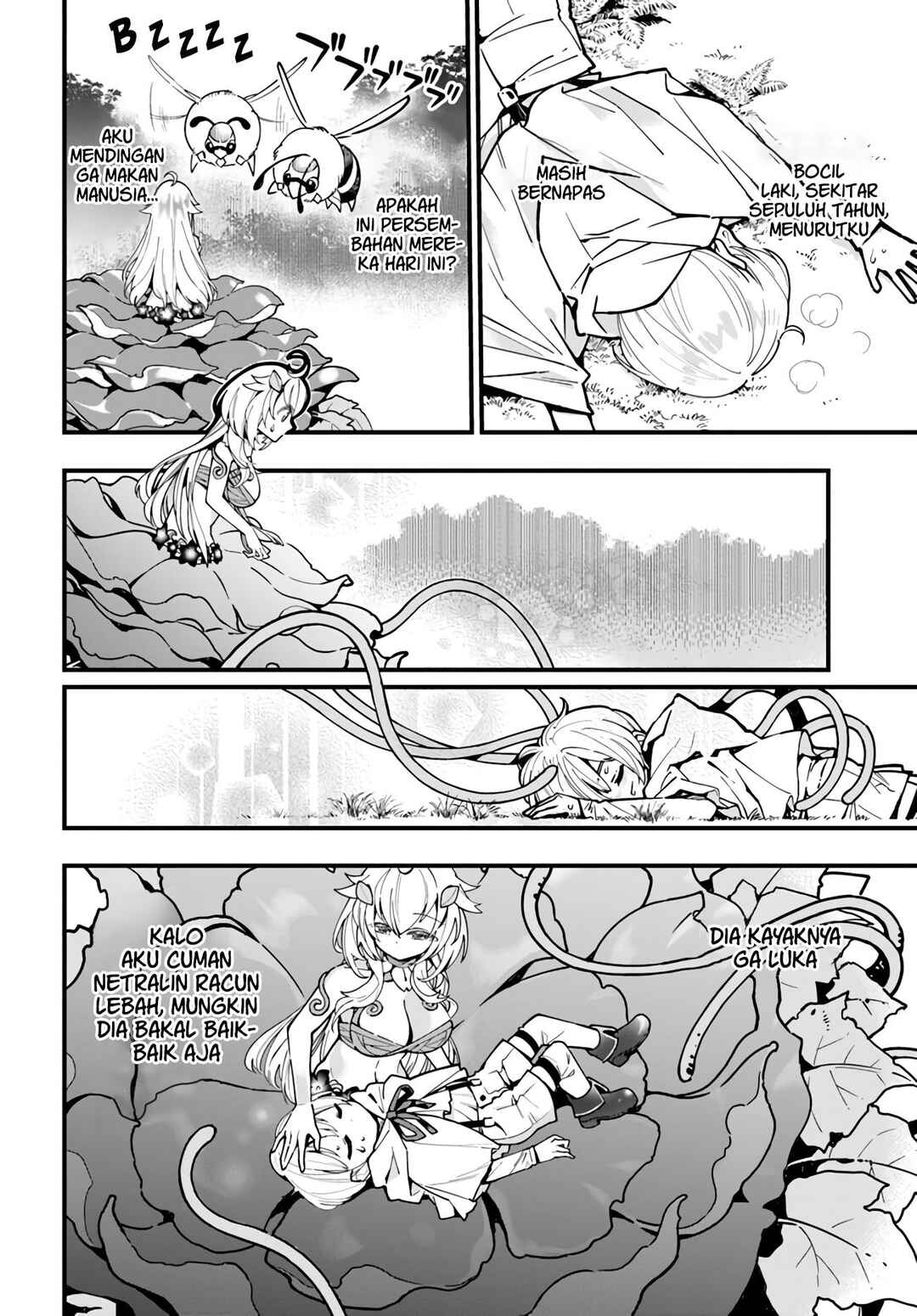 Shokubutsu Monster Musume Nikki: Seijo datta Watashi ga Uragirareta Hate ni Alraune ni Tensei Shite Shimatta node, kore kara wa Kougousei o Shinagara Shizuka ni Shokubutsu Life o Sugoshimasu Chapter 4 - Page 5