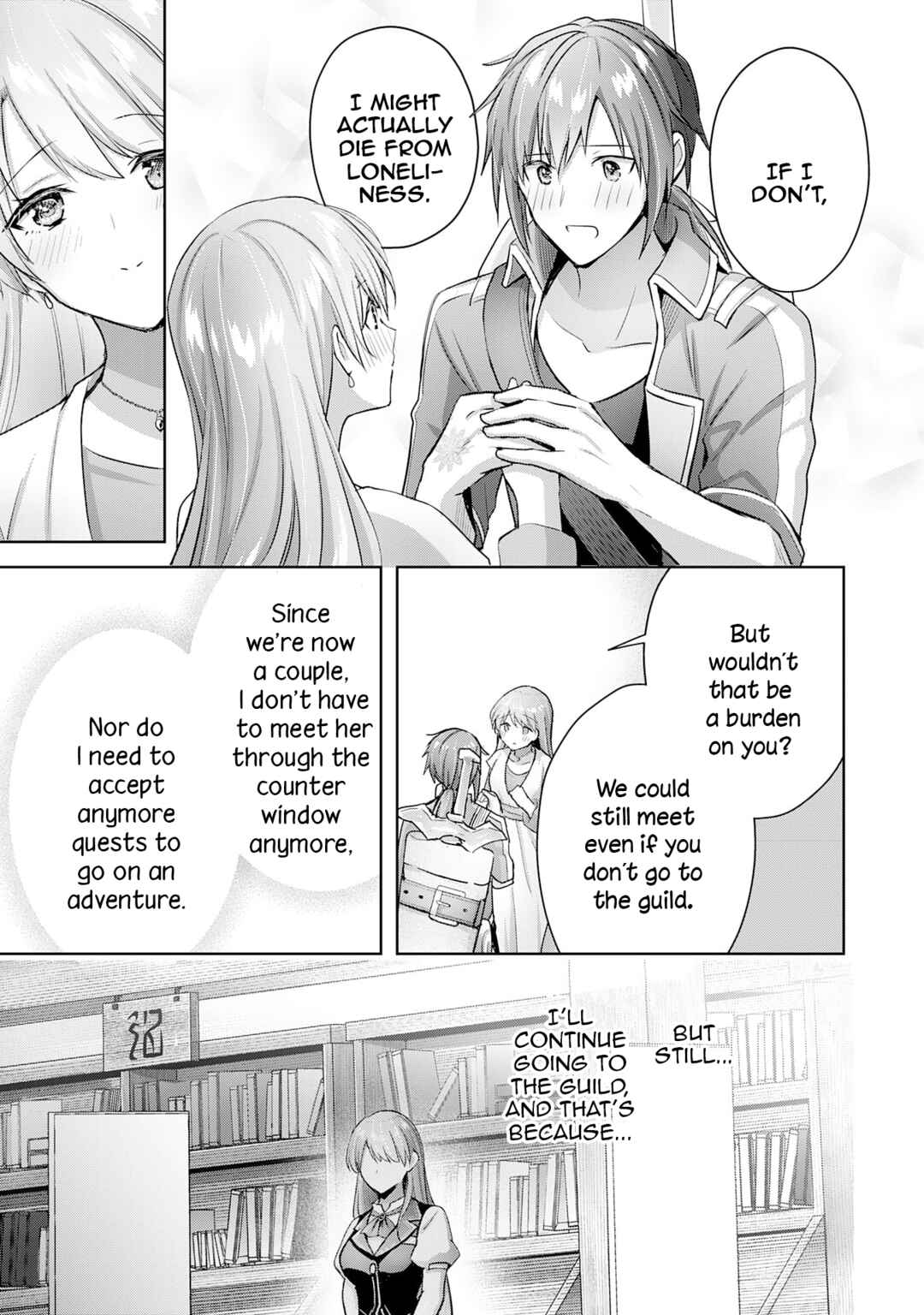 Uketsukejou ni Kokuhaku Shitakute Guild ni Kayoitsumetara Eiyuu ni Natteta Chapter 15 - Page 29