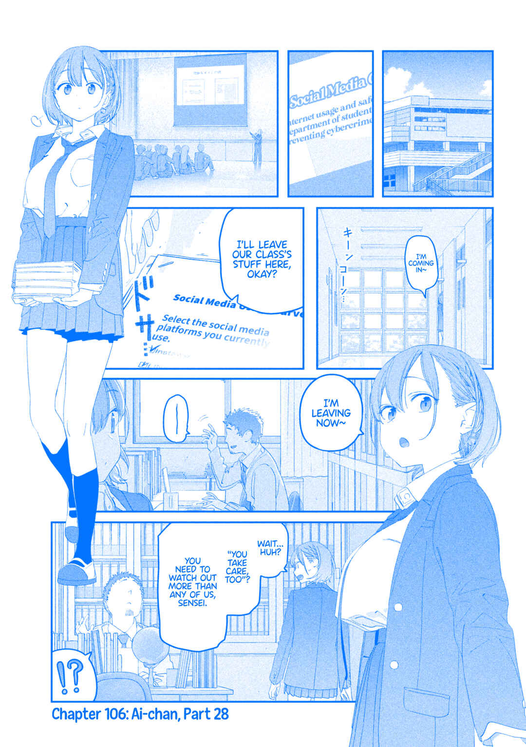 Getsuyoubi no Tawawa (Blue) (Fan Colored) Chapter 106 - Page 2