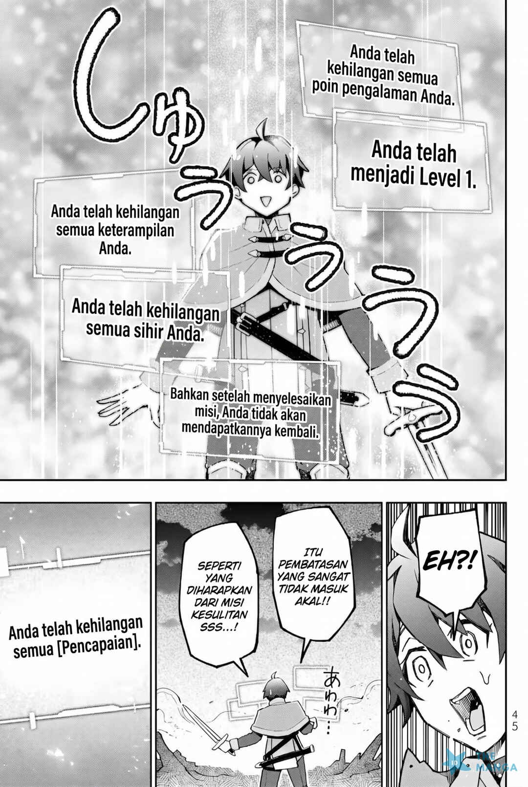 Isekai Kaeri no Kensei wa, Jibun no Jitsuryoku ni Kigatsukanai ~SSS Rank no Kakushi Quest wo Ukete Kaettekitara Level 1 no F-kyuu Tansakusha Ninatta Kedo, Isekai de Kitaeageta Kenjutsu ga Tsuyosugite Oujo ya S-kyuu Eiyuutachi ga Ore wo Hanatte Kuremasen~ Chapter 1 - Page 46