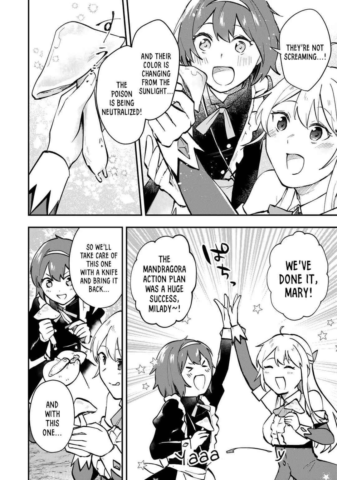 [Pakupaku desu wa] Tsuihou Sareta Ojou-sama no "Monster wo Taberu Hodo Tsuyoku Naru" Skill wa, 1-shoku de 1 Level Up Suru Zendai Mimon no Saikyou Skill deshita. 3-nichi de Jinrui Saikyou ni Narimashita wa! Chapter 7 - Page 14