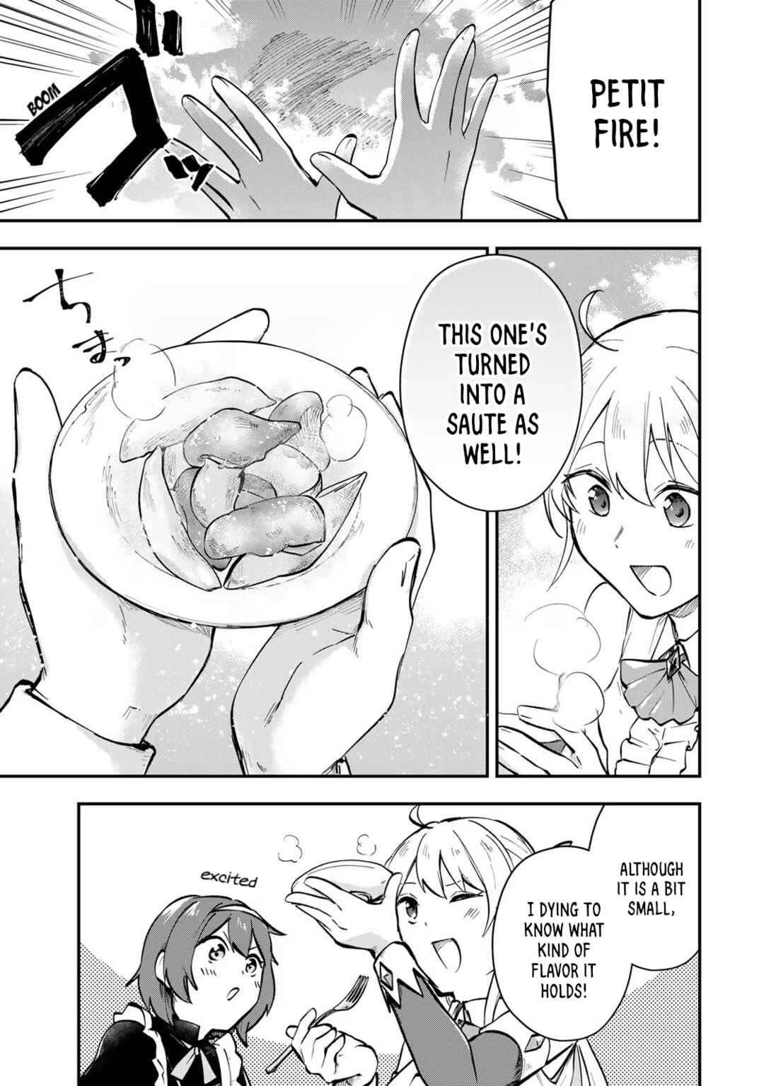 [Pakupaku desu wa] Tsuihou Sareta Ojou-sama no "Monster wo Taberu Hodo Tsuyoku Naru" Skill wa, 1-shoku de 1 Level Up Suru Zendai Mimon no Saikyou Skill deshita. 3-nichi de Jinrui Saikyou ni Narimashita wa! Chapter 7 - Page 15
