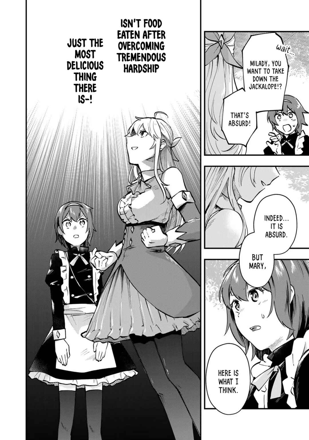 [Pakupaku desu wa] Tsuihou Sareta Ojou-sama no "Monster wo Taberu Hodo Tsuyoku Naru" Skill wa, 1-shoku de 1 Level Up Suru Zendai Mimon no Saikyou Skill deshita. 3-nichi de Jinrui Saikyou ni Narimashita wa! Chapter 7 - Page 20