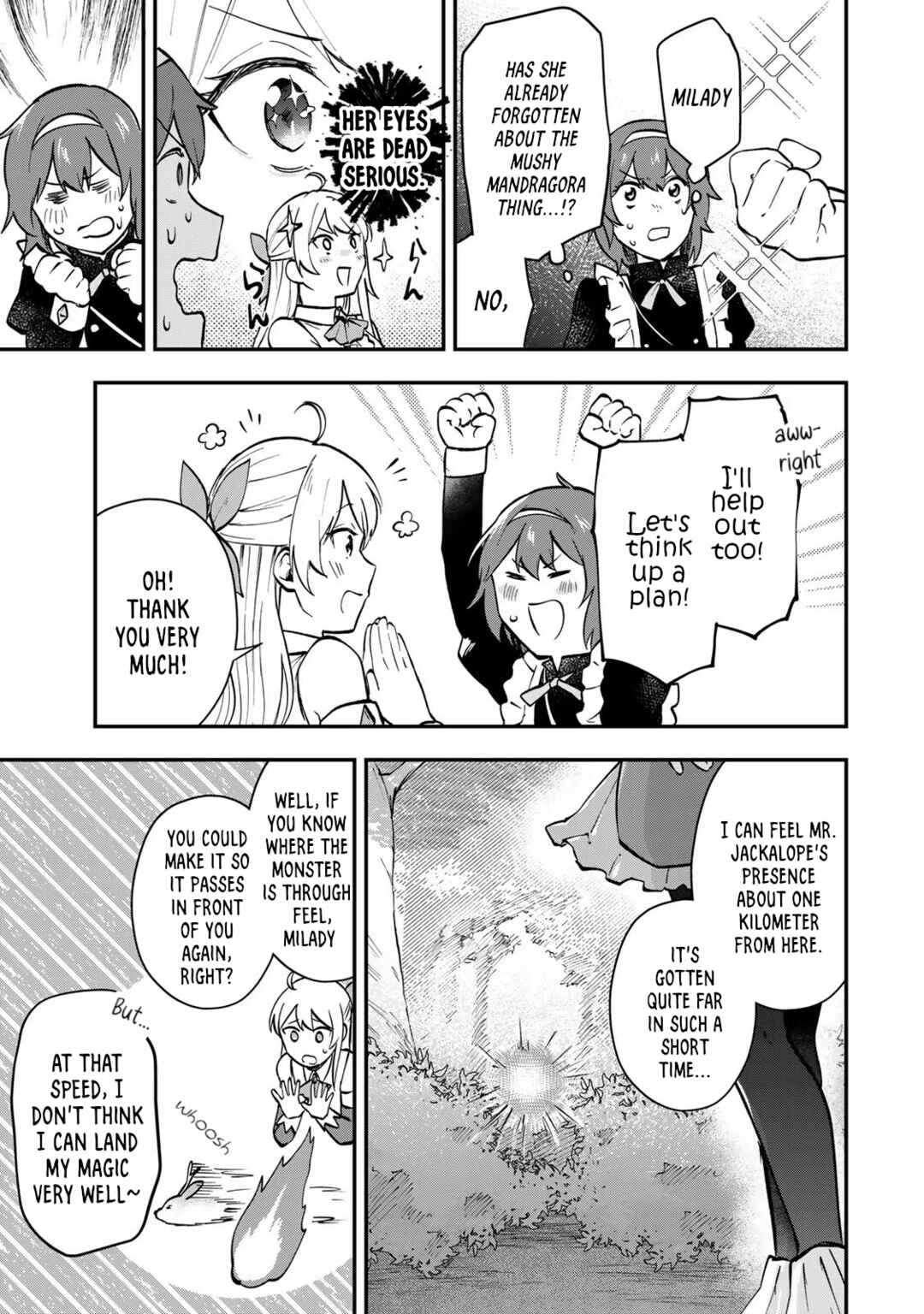[Pakupaku desu wa] Tsuihou Sareta Ojou-sama no "Monster wo Taberu Hodo Tsuyoku Naru" Skill wa, 1-shoku de 1 Level Up Suru Zendai Mimon no Saikyou Skill deshita. 3-nichi de Jinrui Saikyou ni Narimashita wa! Chapter 7 - Page 21