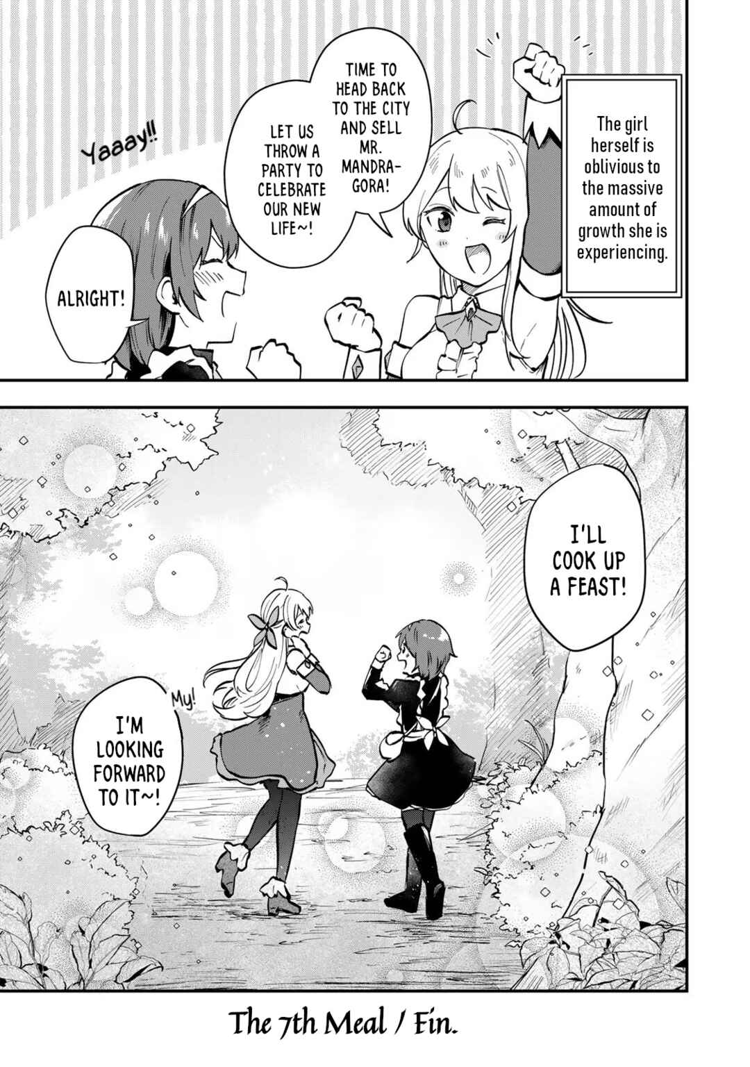 [Pakupaku desu wa] Tsuihou Sareta Ojou-sama no "Monster wo Taberu Hodo Tsuyoku Naru" Skill wa, 1-shoku de 1 Level Up Suru Zendai Mimon no Saikyou Skill deshita. 3-nichi de Jinrui Saikyou ni Narimashita wa! Chapter 7 - Page 36