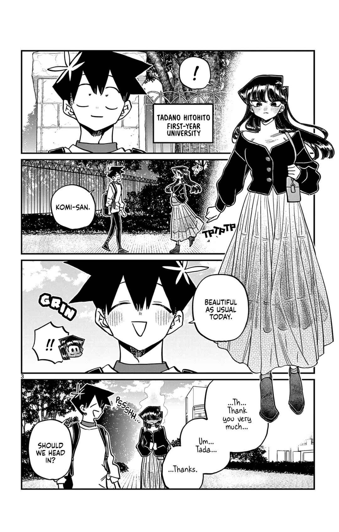 Komi-san wa Komyushou Desu. Chapter 500 - Page 3