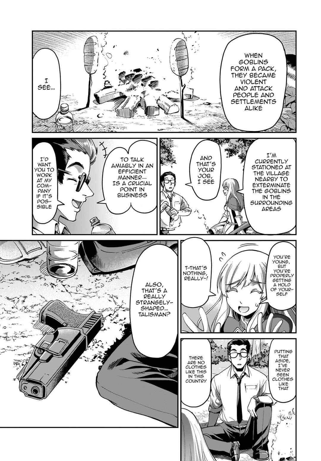 Isekai Shoukan Ojisan no Juu Musou Life ~Sabage-zuki Salaryman wa Kaisha Owari ni Isekai e Chokki Suru~ Chapter 1 - Page 11