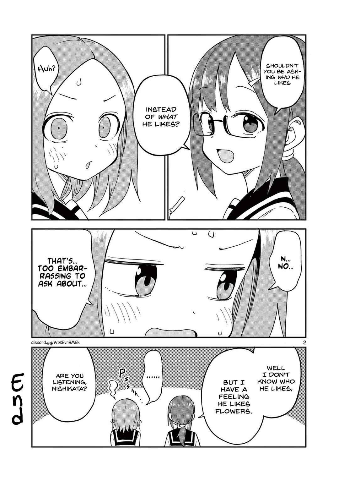 Karakai Jouzu no (Moto) Takagi-san Chapter 279.5 - Page 2