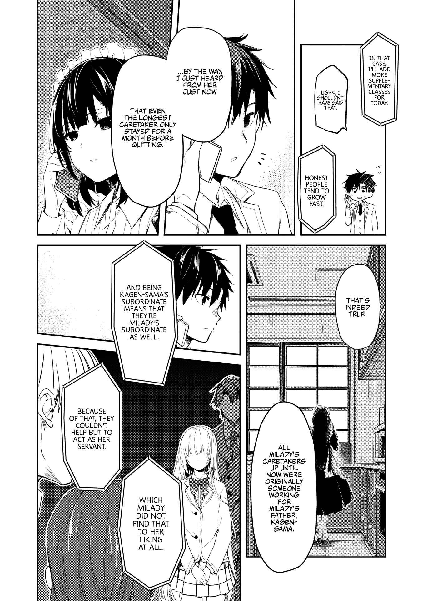Saijo no Osewa - Takane no Hana-darake na Meimonkou de, Gakuin Ichi no Ojousama (Seikatsu Nouryoku Kaimu) wo Kagenagara Osewa Suru koto ni narimashita Chapter 4 - Page 13