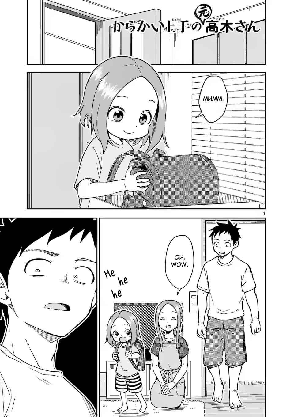 Karakai Jouzu no (Moto) Takagi-san Chapter 292 - Page 1