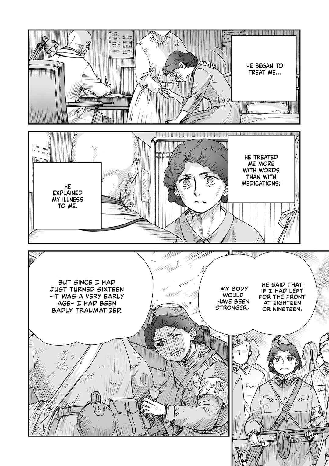 Sensou wa Onna no Kao wo Shiteinai Chapter 32.11 - Page 4