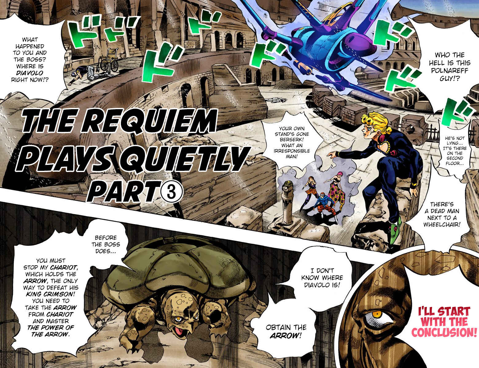 JoJo no Kimyou na Bouken: Part 5 - Ougon no Kaze Color-ban Chapter 135 - Page 3