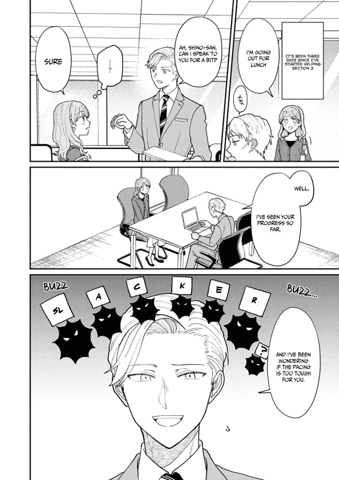 Kuuki ga "Yomeru" Shinnyuu Shain to Buaisou na Senpai Chapter 13 - Page 7