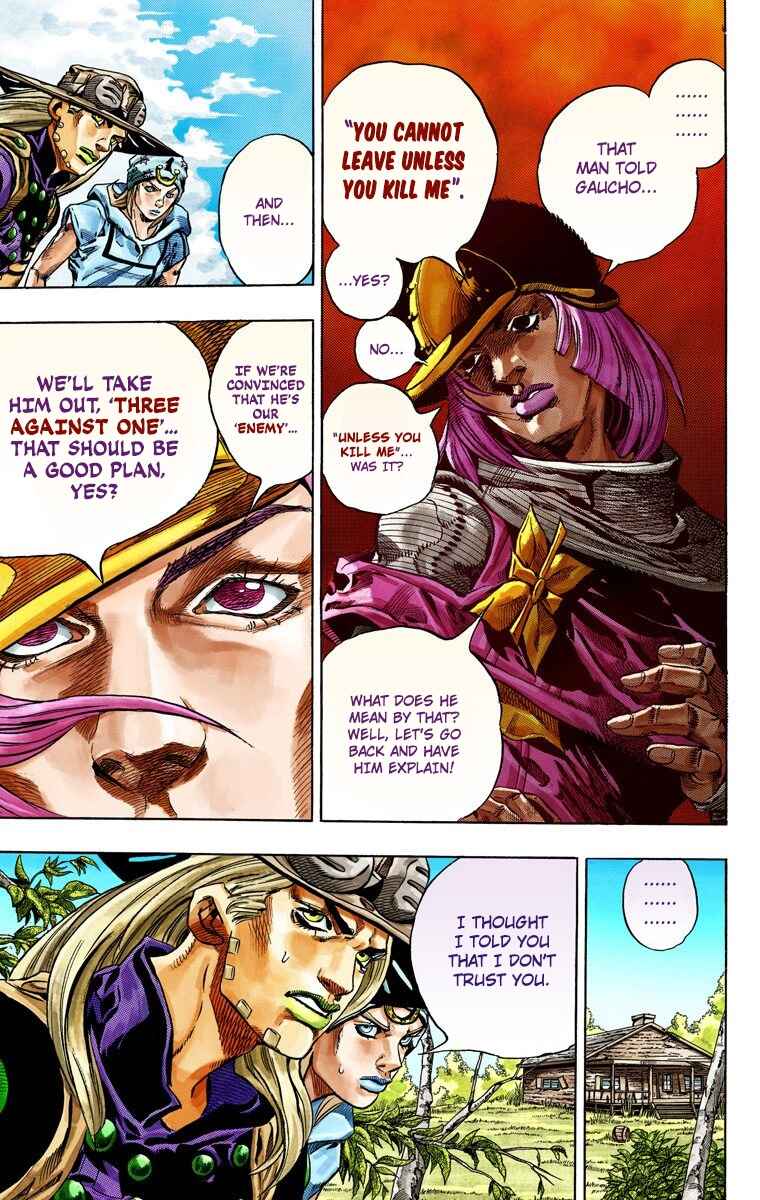 JoJo no Kimyou na Bouken: Part 7 - Steel Ball Run Color-ban Chapter 34 - Page 11
