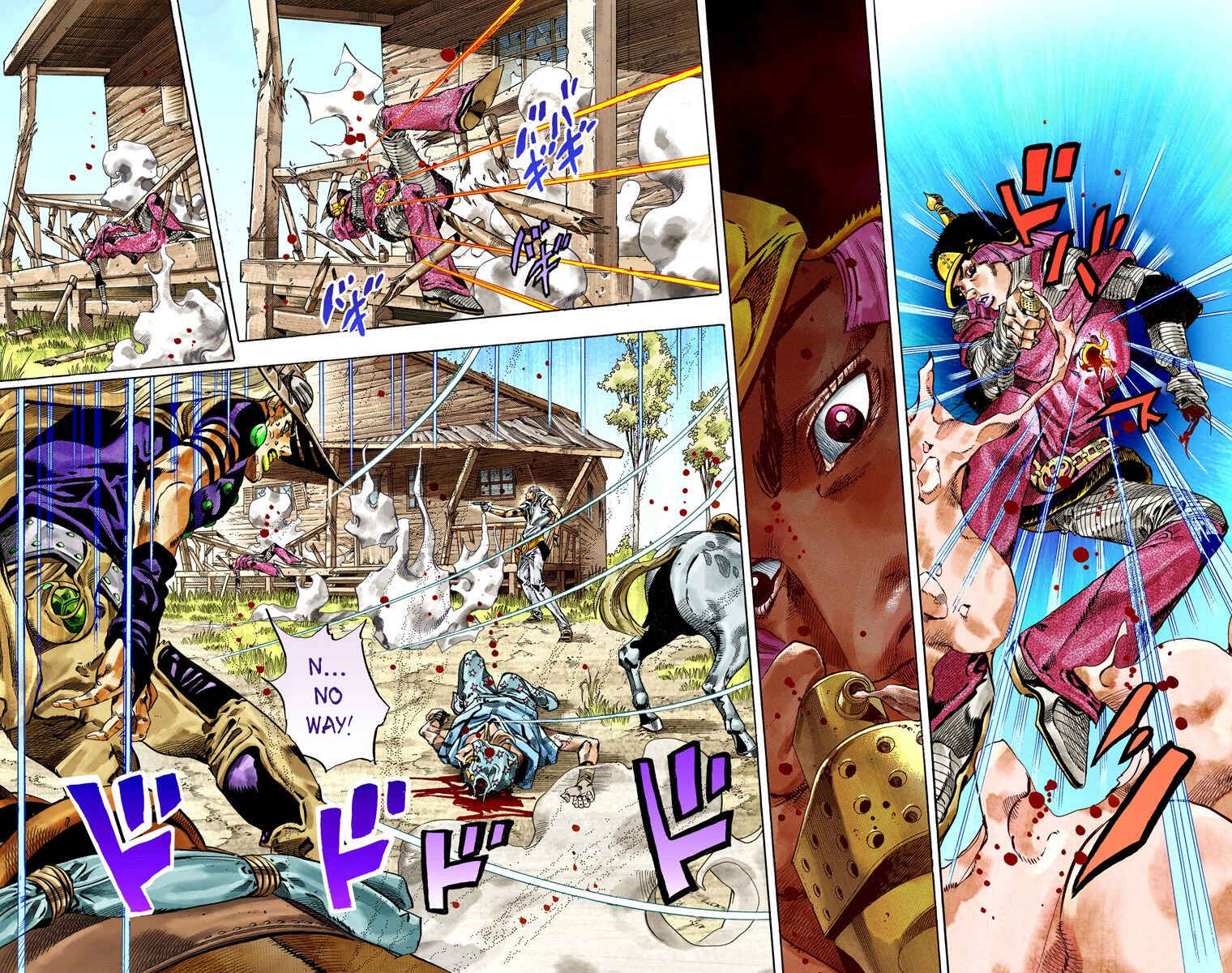 JoJo no Kimyou na Bouken: Part 7 - Steel Ball Run Color-ban Chapter 34 - Page 46