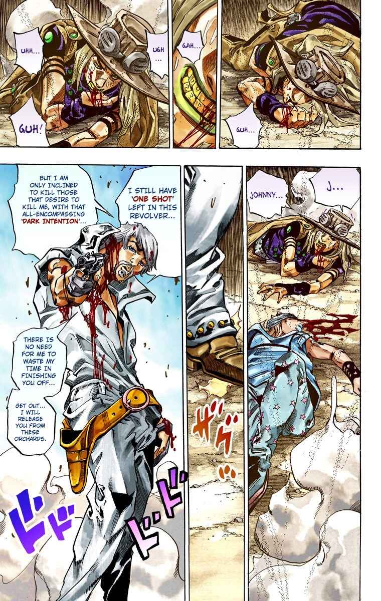 JoJo no Kimyou na Bouken: Part 7 - Steel Ball Run Color-ban Chapter 34 - Page 50