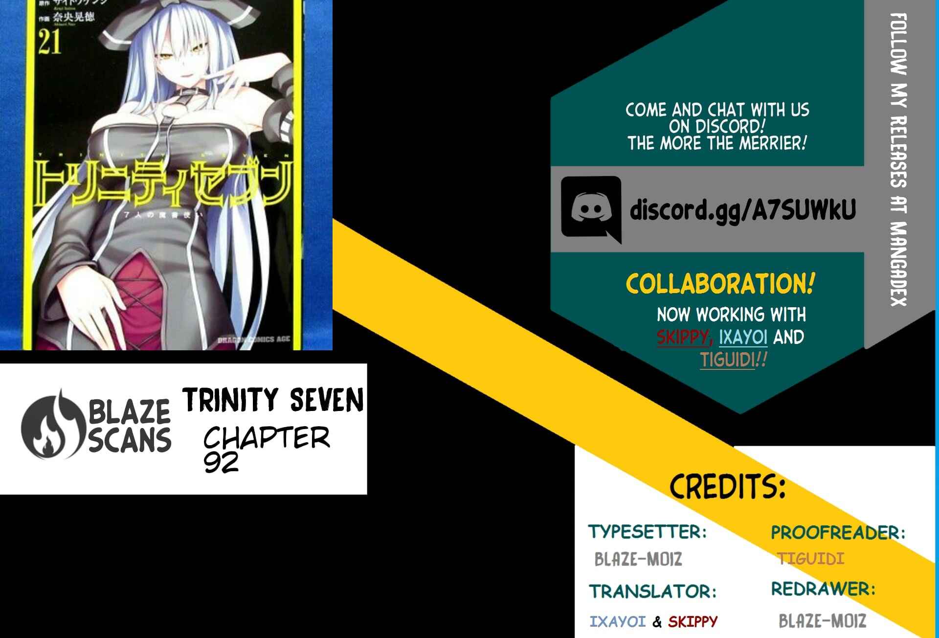 Trinity Seven - 7-Nin no Masho Tsukai Chapter 93 - Page 1