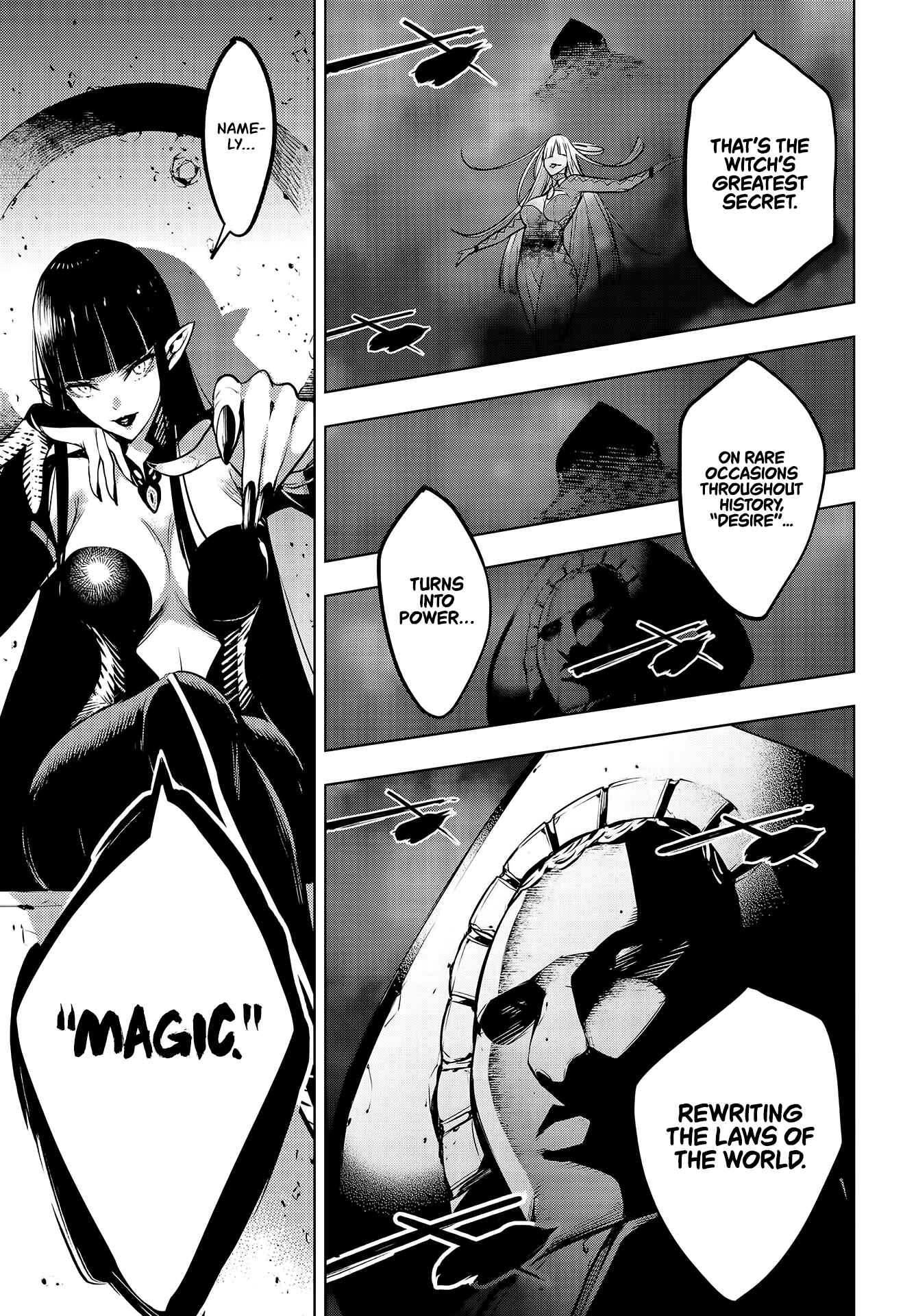 Majo Taisen - 32-nin no Isai no Majo wa Koroshiau Chapter 3 - Page 34