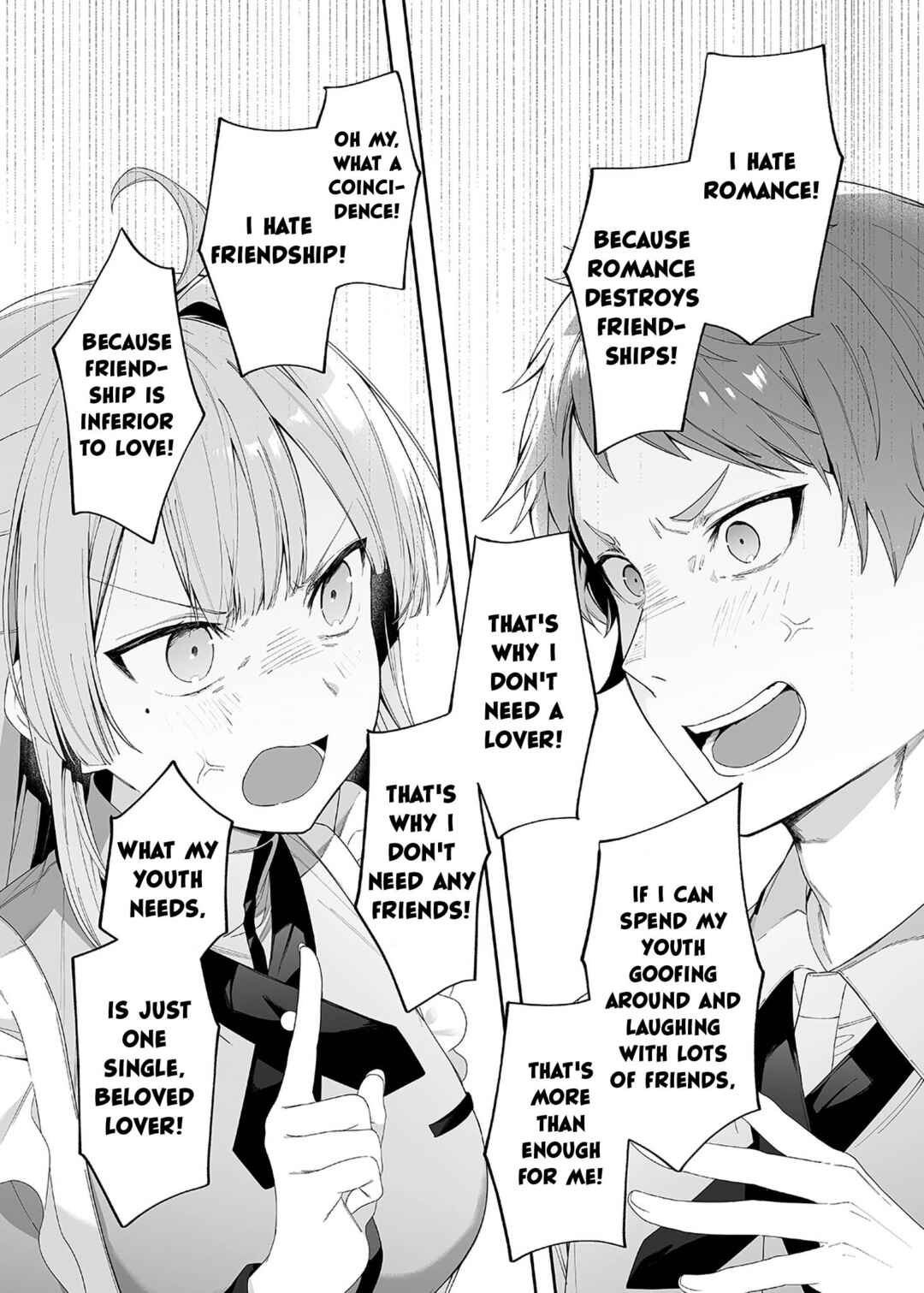 Tomodachi to Koibito, Docchi ga Daiji nano? Chapter 1 - Page 3