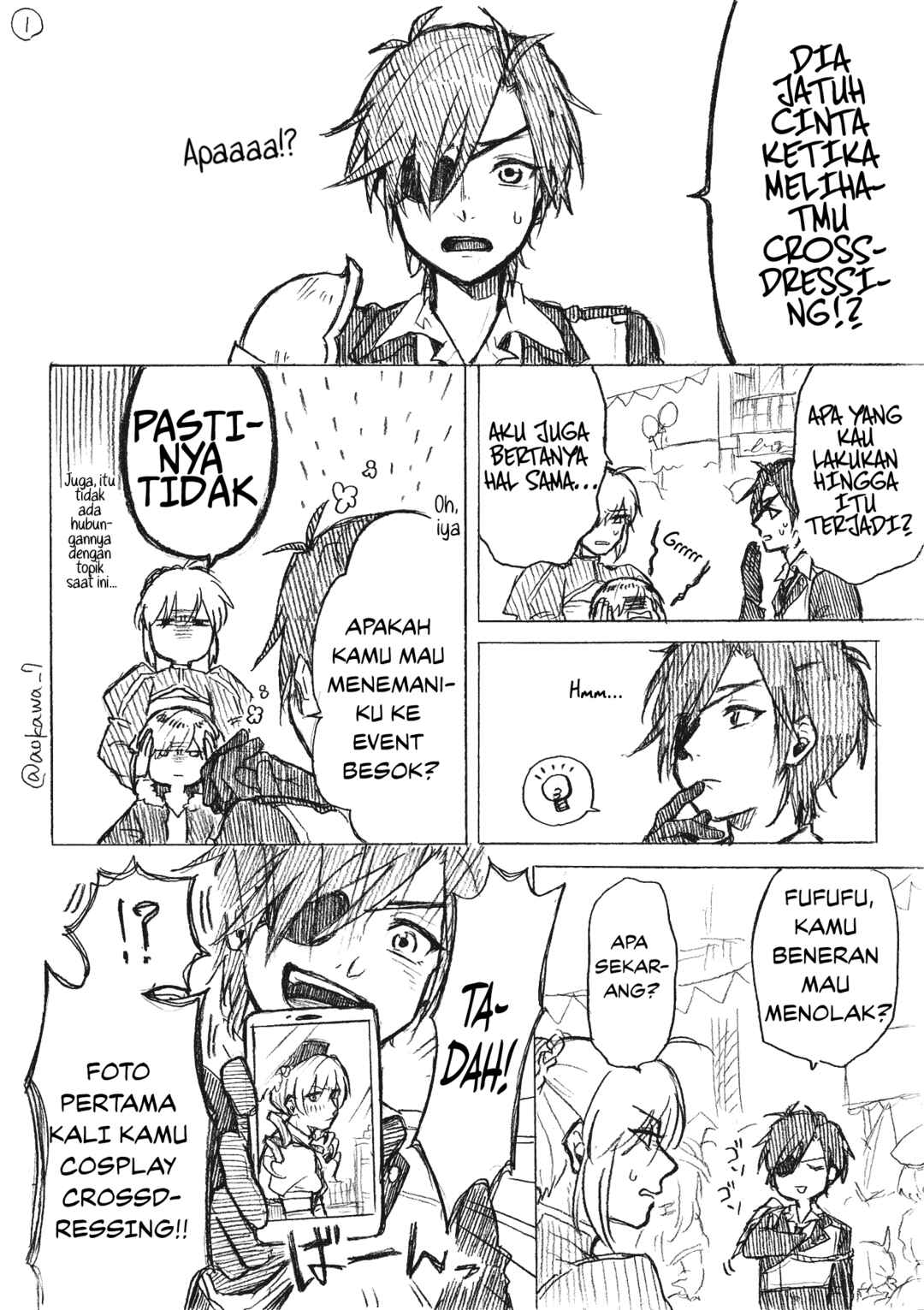 Josou Cosplayer ni Otouto ga Dekiru Manga Chapter 2.2 - Page 2
