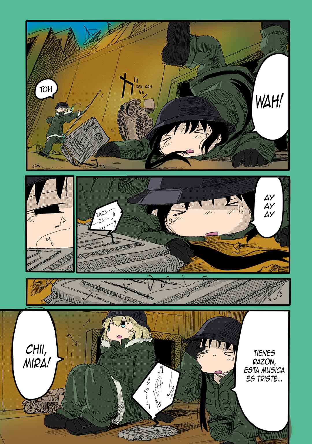 Shoujo Shuumatsu Ryokou (Fan Colored) Chapter 23 - Page 15