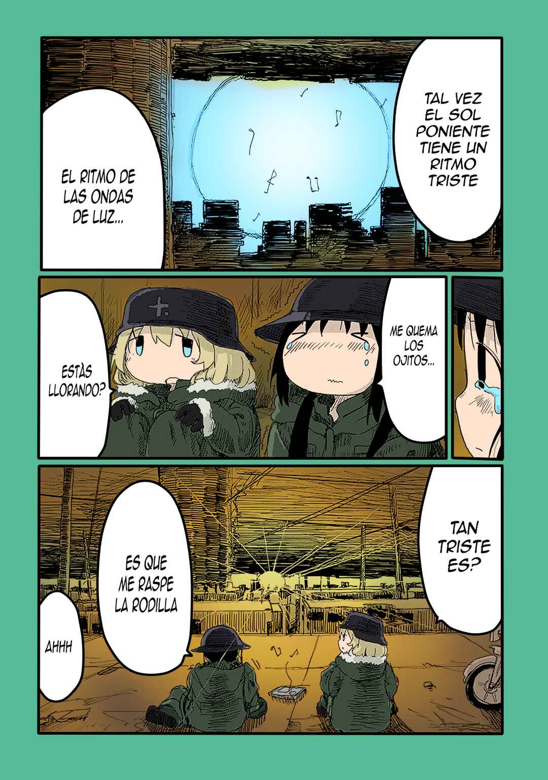 Shoujo Shuumatsu Ryokou (Fan Colored) Chapter 23 - Page 17