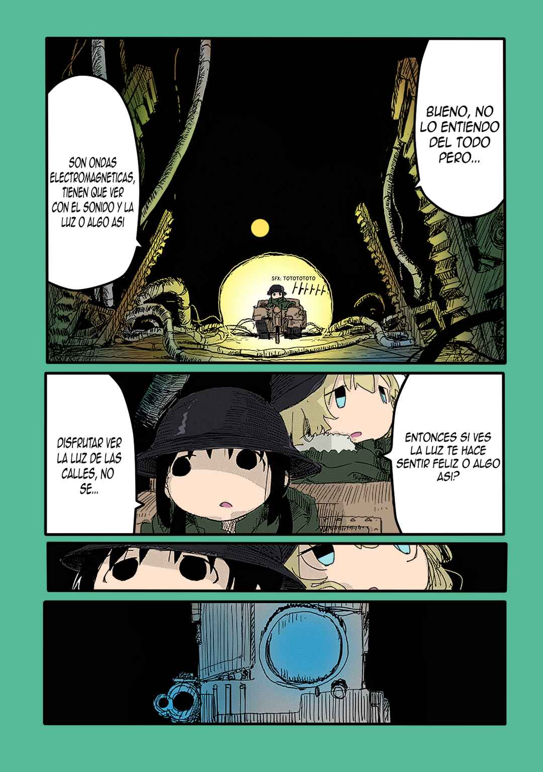 Shoujo Shuumatsu Ryokou (Fan Colored) Chapter 23 - Page 9
