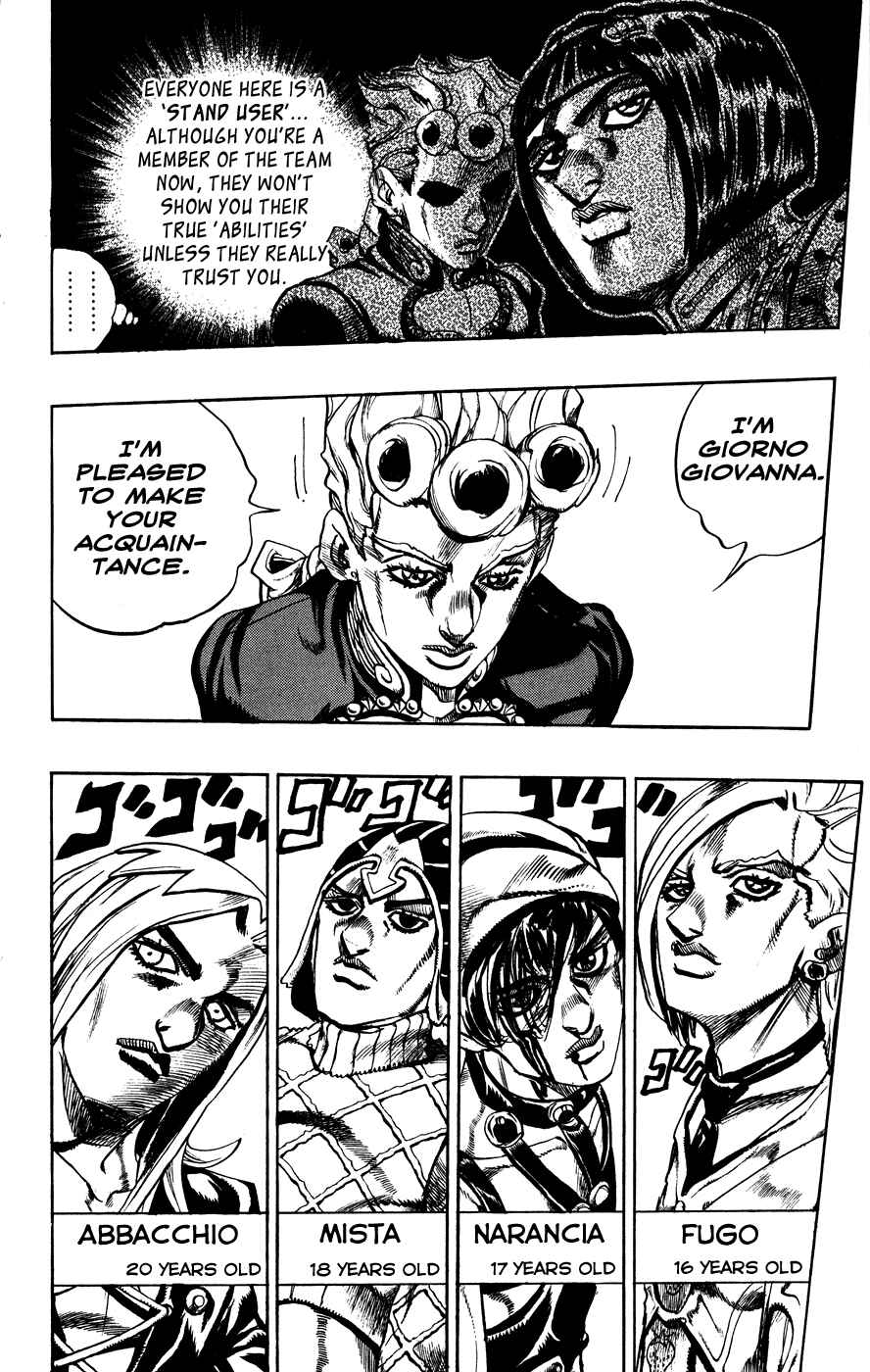 JoJo no Kimyou na Bouken: Part 5 - Ougon no Kaze Chapter 17 - Page 12