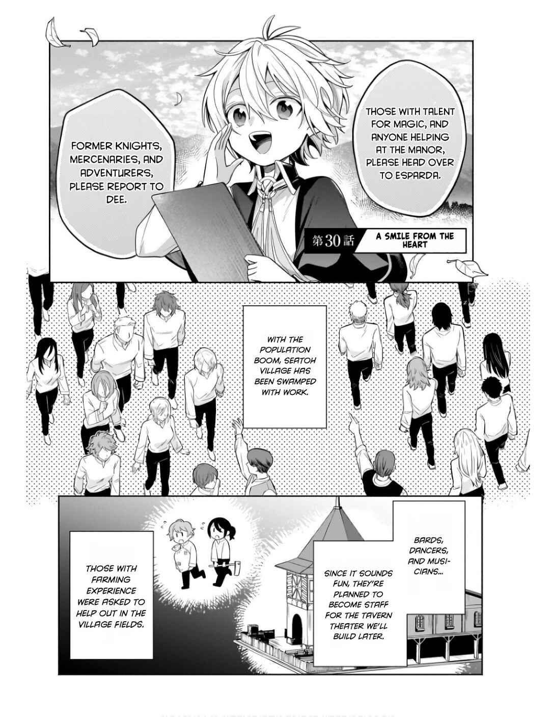 Okiraku Ryoushu no Tanoshii Ryouchi Bouei ~Seisan-kei Majutsu de Na mo na Kimura wo Saikyou no Jousai Toshi ni~ Chapter 30 - Page 1